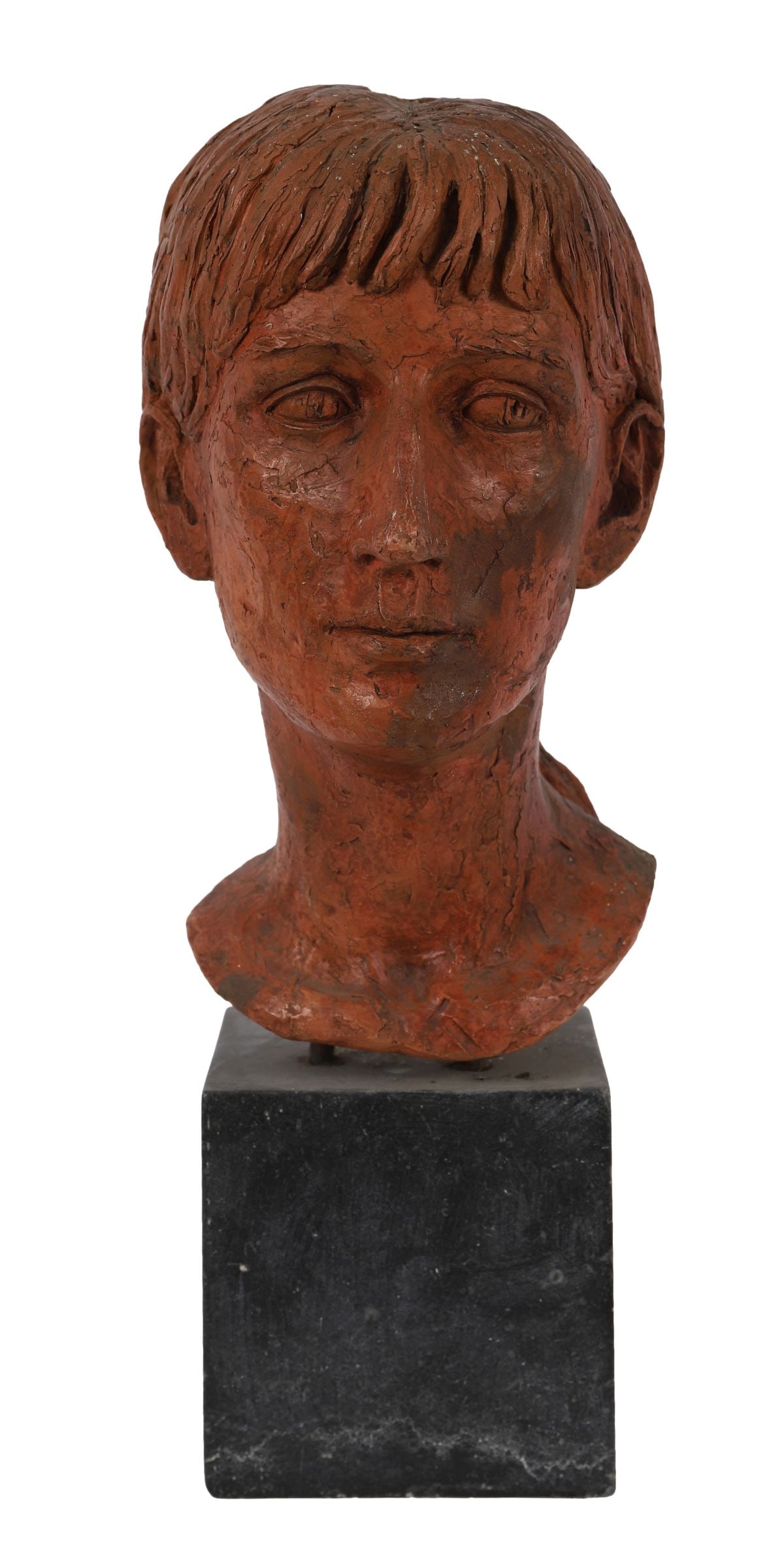 IRISH SCHOOL: Title: Bust of a LadyMedium: Red ClaySignature: UnsignedProvenance: Private Collection