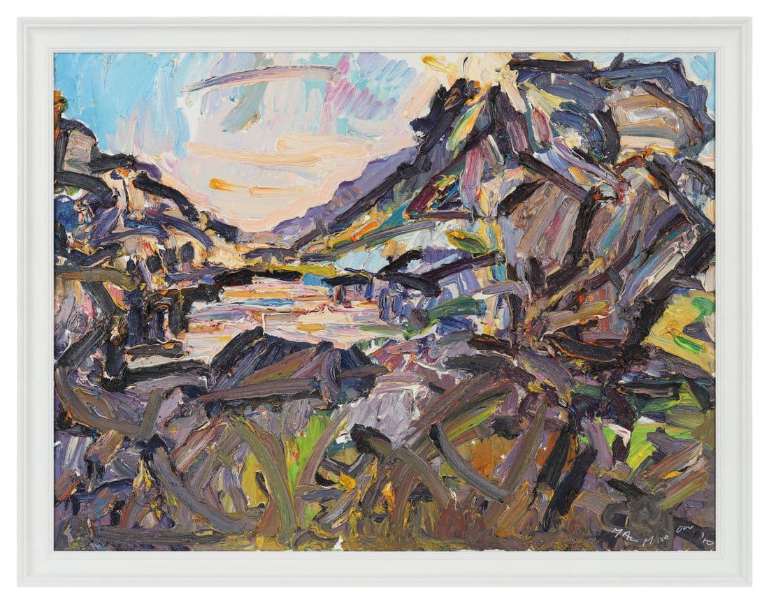 BRIAN MACMAHON (B. 1955): Title: The Gap (2010)Medium: Oil on CanvasSignature: Signed and Dated Lower RightProvenance: The Collection of Tommy Smith, Grogan's Pub, Dublin; Private Collection Framed