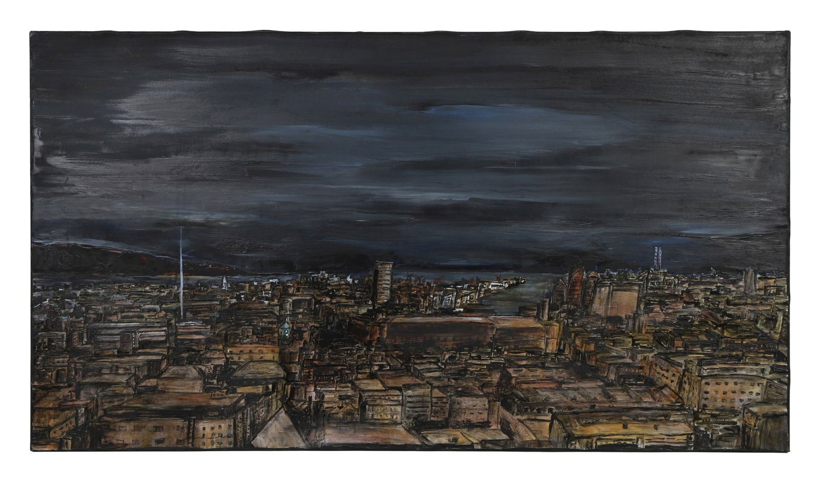 STEPHANE HOUDART (CONTEMPORARY): Title: Dublin Impression (2003)Medium: Oil on CanvasSignature: Signed and Inscribed VersoProvenance: Private CollectionUnframed*The proceeds of the sale of this work will be donated to the charity Sam