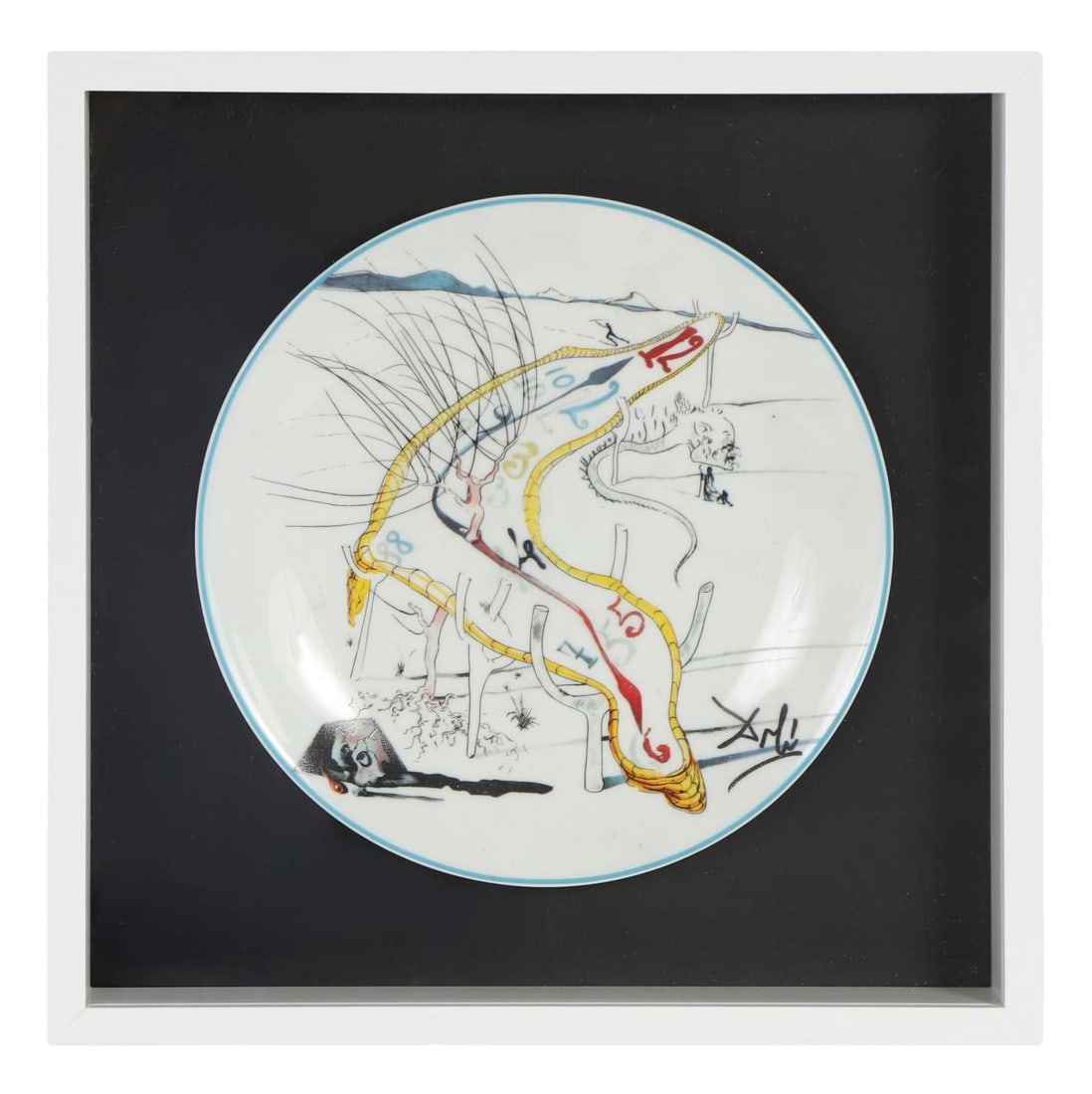 SALVADOR DALI (SPANISH, 1904 - 1989): Title: CosmosMedium: Limited Edition Limoges Ceramic Panel (No. 1520/4000)Signature: Signed in the Block Lower RightProvenance: Private CollectionFramed