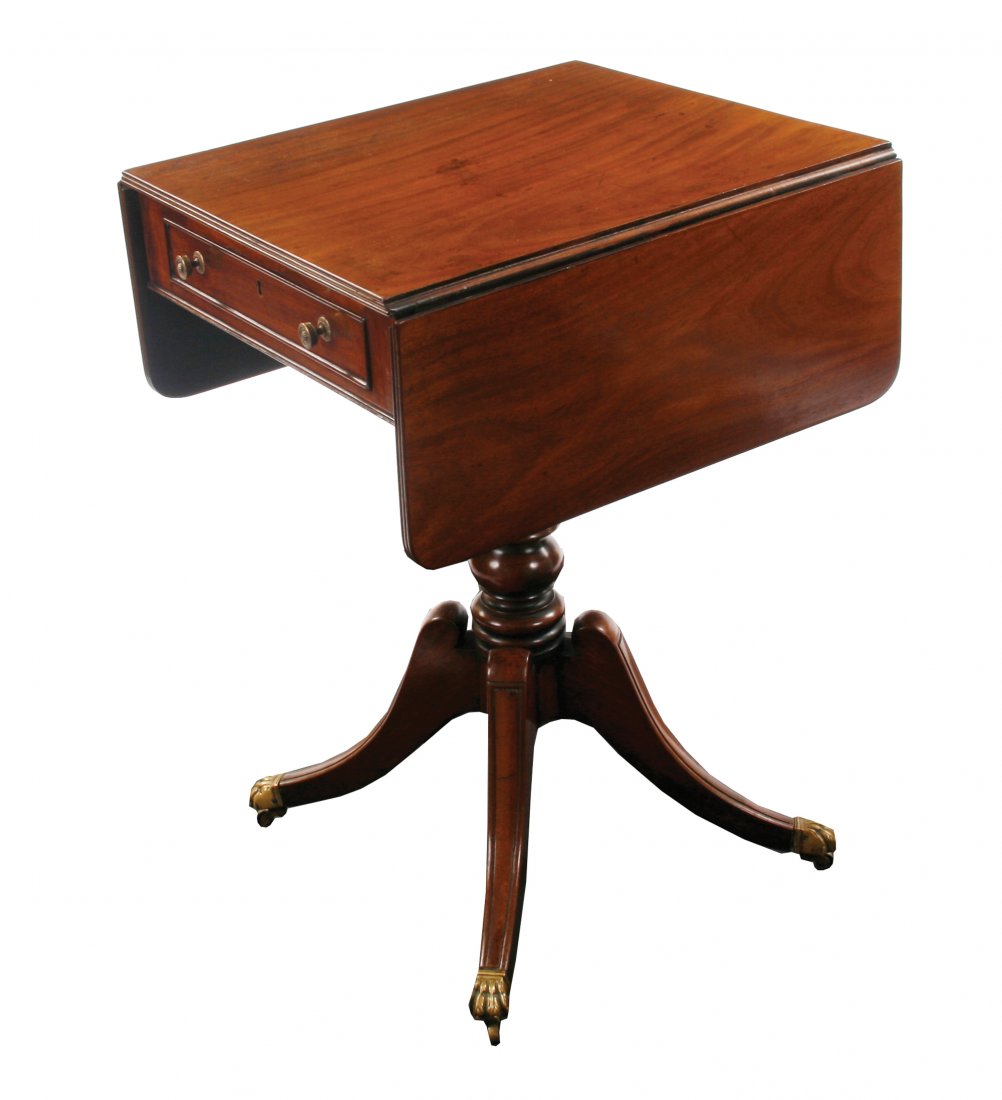 Small Regency period mahogany sofa table, circa 1810: Small Regency period mahogany sofa table, circa 1810 45 cm. wide