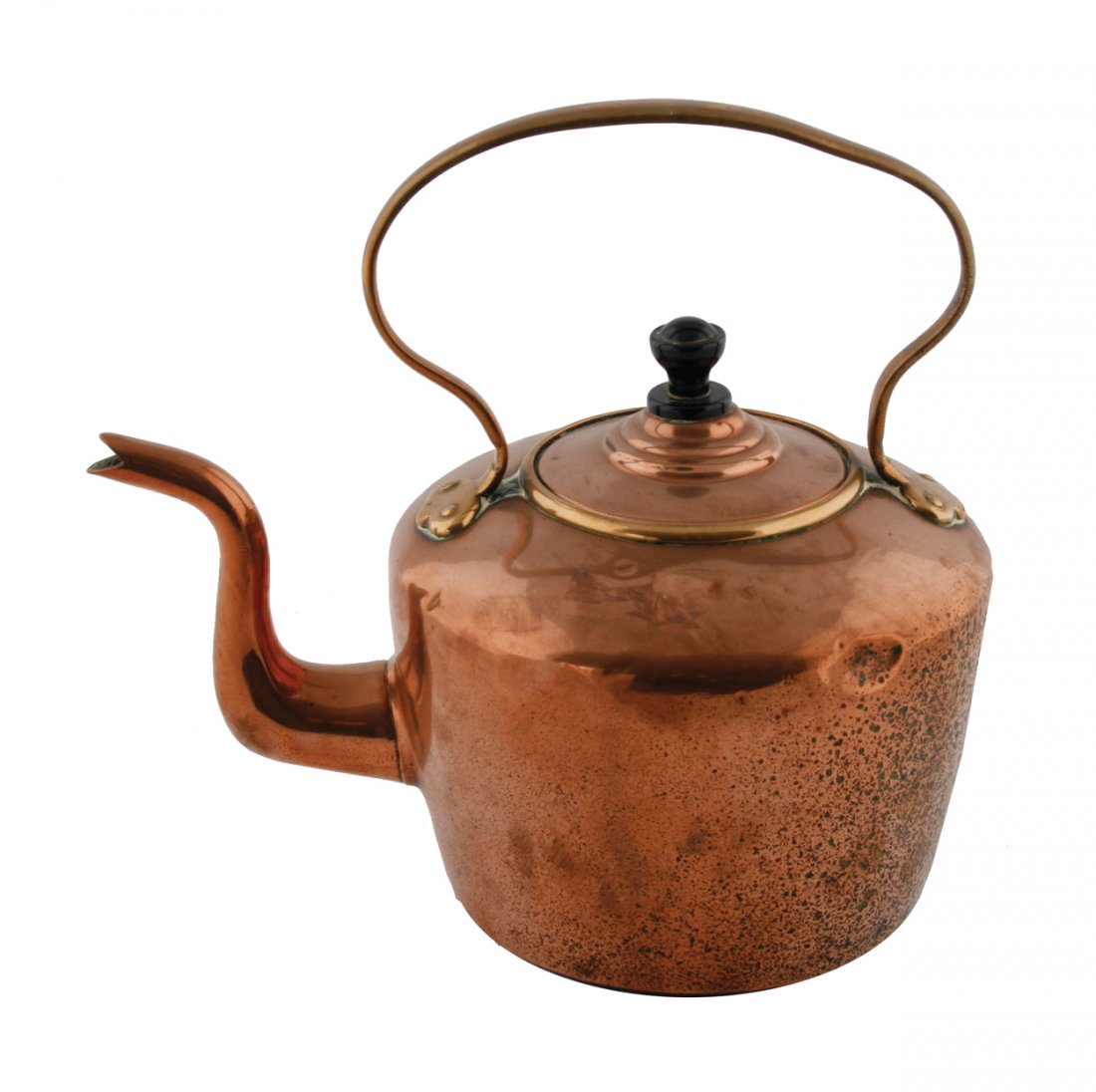 Nineteenth-century copper kettle: Nineteenth-century copper kettle 29 cm. high
