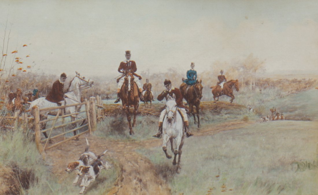 After Thomas Blinks: After Thomas Blinks Pair of hunting prints, framed 16 x 25 cm.