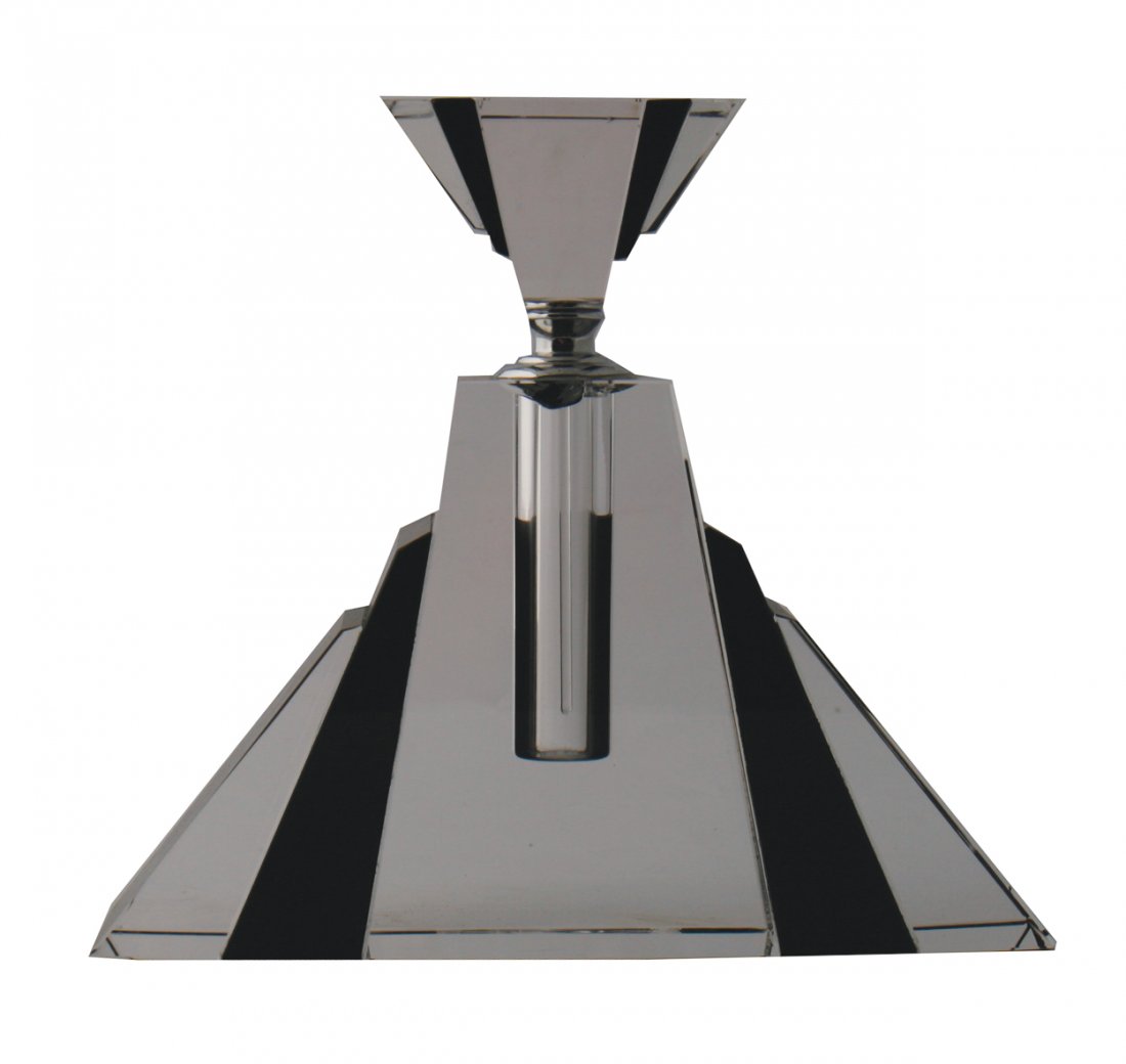 Art Deco style glass perfume bottle: Art Deco style glass perfume bottle 23 cm. high