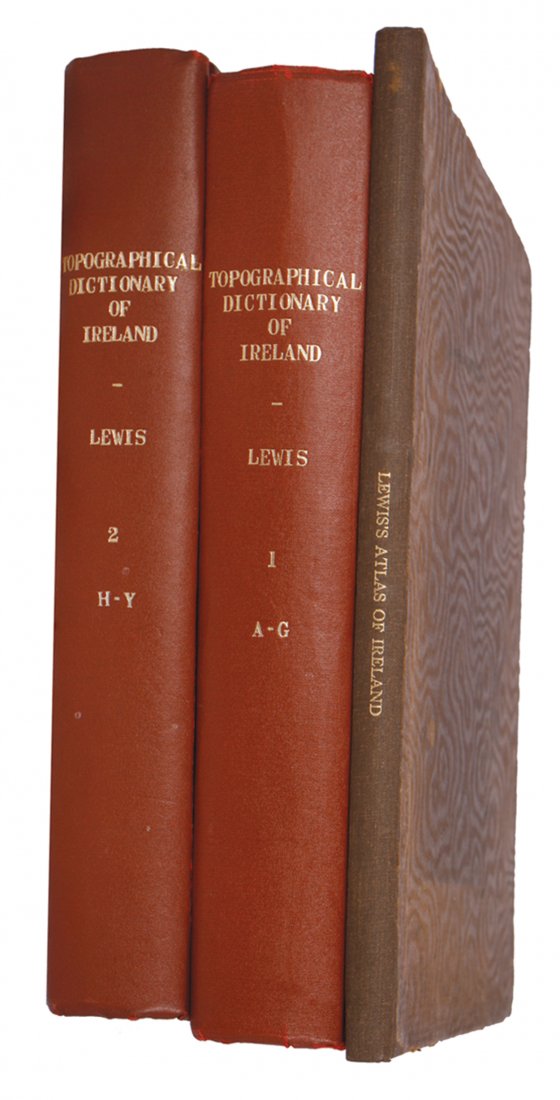 Samuel LEWIS Topographical Dictionary of Ireland: Samuel LEWIS Topographical Dictionary of Ireland London: S. Lewis, 1837 First edition. Quarto. Three volumes (volumes 1 and 2 text, volume three maps). Thirty-three maps (outlined in colour). Volumes 