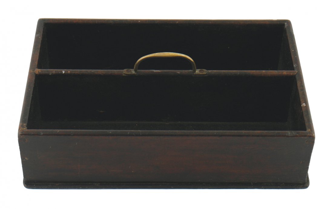 George III period mahogany cutlery tray: George III period mahogany cutlery tray 34 cm. wide