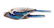 Vintage silver and blue enamel budgerigar brooch