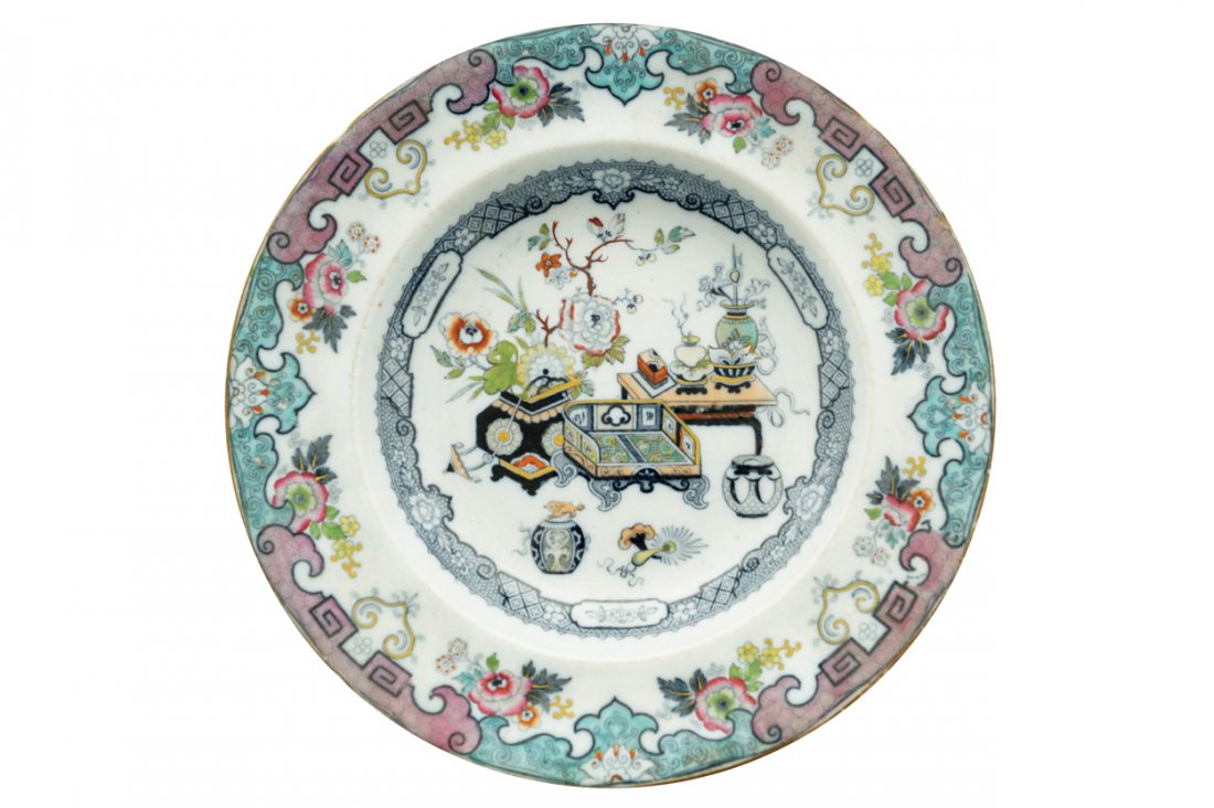 Set of ten Mason’s ironstone china plates (1 of 4)