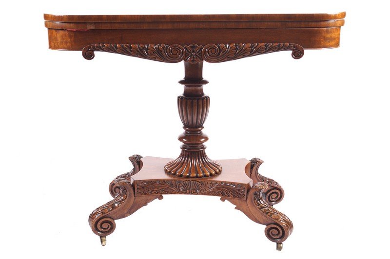 Regency period mahogany tea table, circa 1820 (1 of 2)