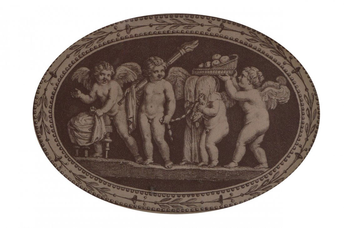 PAIR OF EIGHTEENTH-CENTURY FRANCESCO BARTOLOZZI: PAIR OF EIGHTEENTH-CENTURY FRANCESCO BARTOLOZZI ENGRAVINGS depicting playful cherubs, each in an oval frame Direct all shipping enquiries to shipping@sheppards.ie Each 12 x 17 cm.