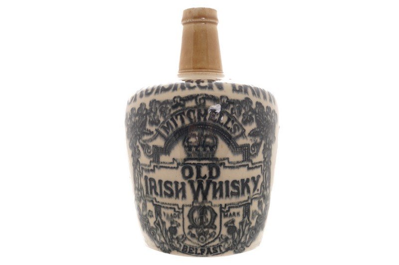 Antique Mitchells Old Irish whiskey stoneware jug (1 of 1)