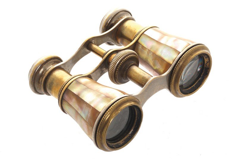 Pair of mother o' pearl cased opera glasses (1 of 1)