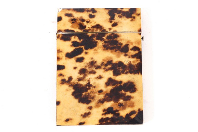 Nineteenth-century tortoiseshell card case (1 of 1)