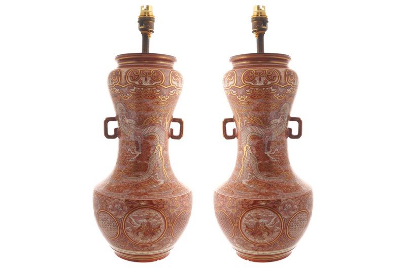 Pair of nineteenth-century Japanese vases (1 of 1)