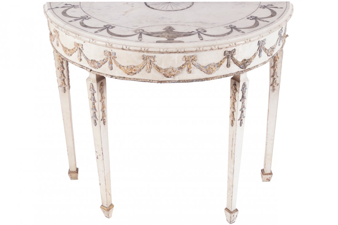 George III period carved and painted pier table (1 of 2)