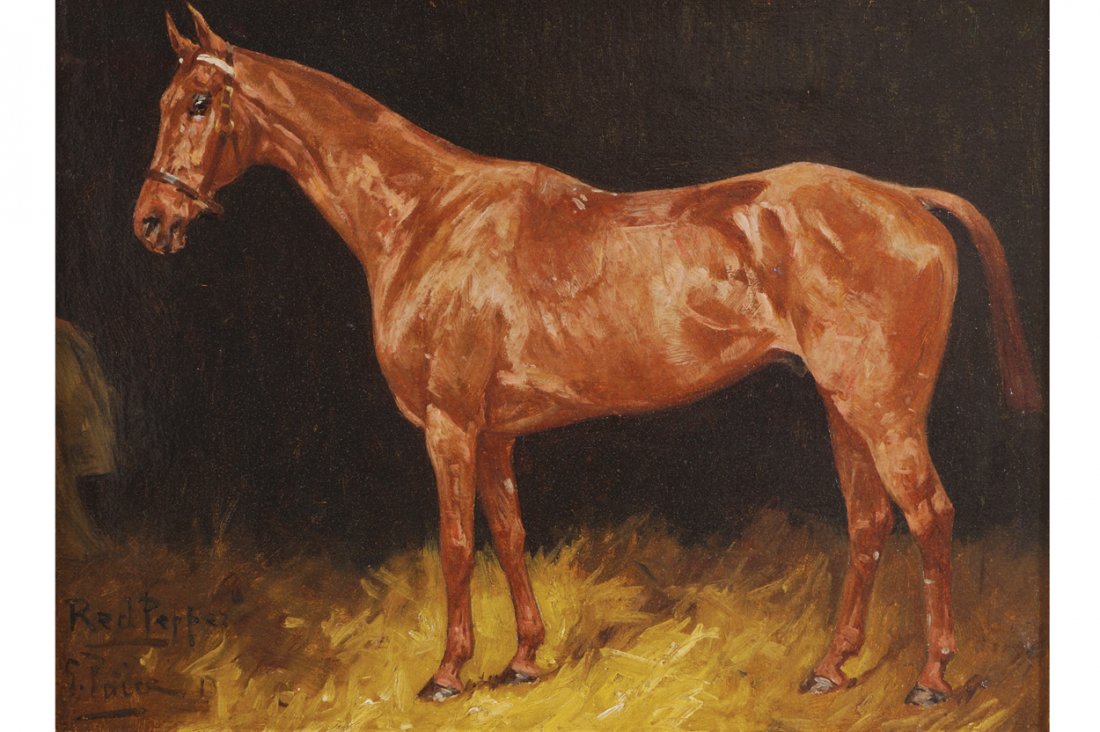 George Paice (English, 1854-1925): Red Pepper Oil on canvas, circa 1900 Worldwide shipping available. All queries must be made to shipping@sheppards.ie prior to 29 February 2016.