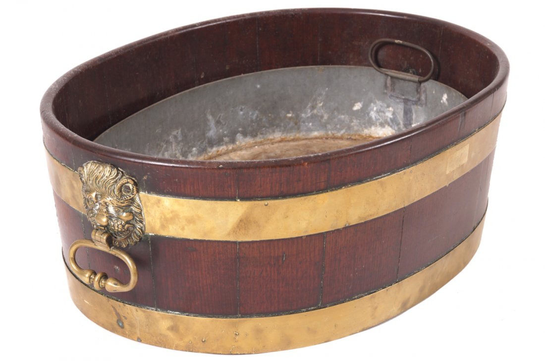 Large Irish eighteenth-century mahogany and brass bound (1 of 1)