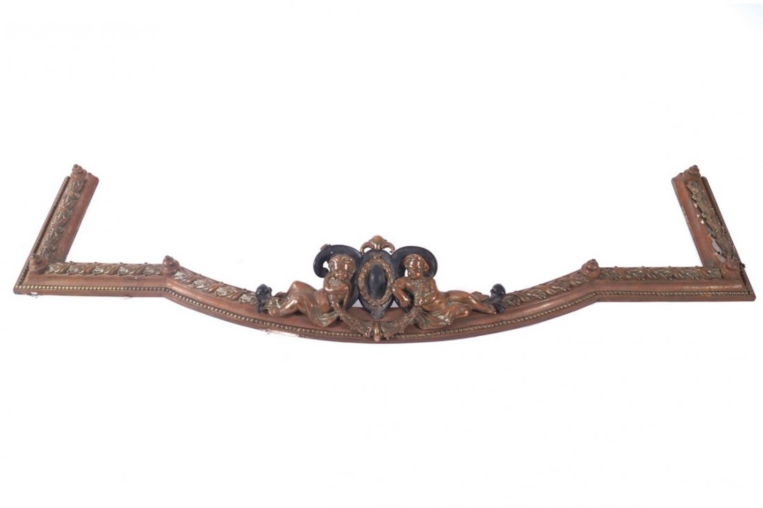 LARGE NINETEENTH-CENTURY BRASS FIRE FENDER (1 of 2)