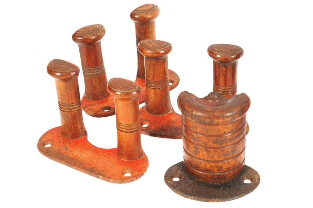 THREE CAST-IRON HARNESS BRACKETS (1 of 1)