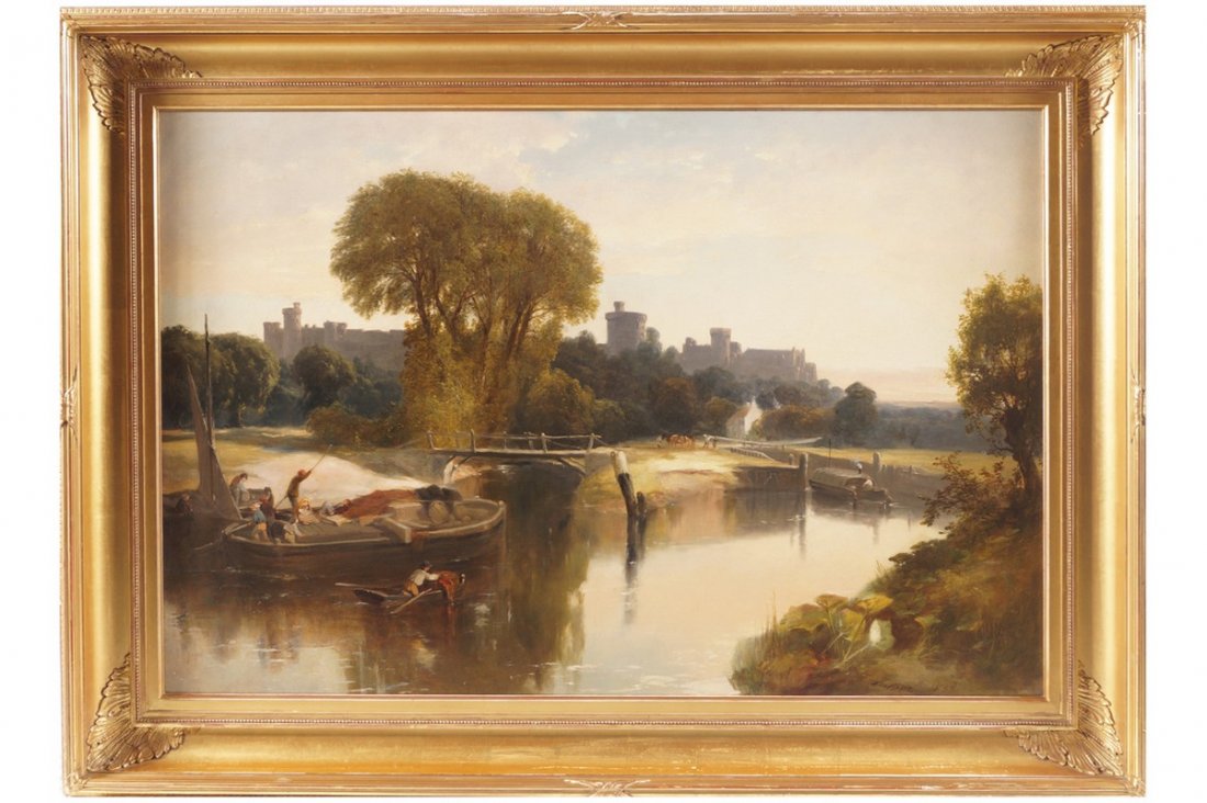WILLIAM HART (ENGLISH, 1823-1894): WILLIAM HART (ENGLISH, 1823-1894) Windsor Castle Oil on canvas 66 x 102 cm. Worldwide shipping available. Contact shipping@sheppards.ie for quotes prior to auction.