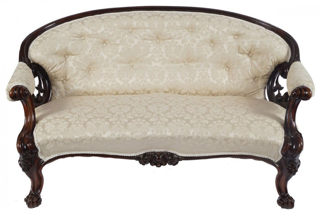 NINETEENTH-CENTURY ROSEWOOD SOFA (1 of 1)