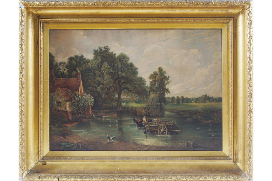 AFTER JOHN CONSTABLE: AFTER JOHN CONSTABLE Oil on canvas Dimensions: 51 x 71 cm.