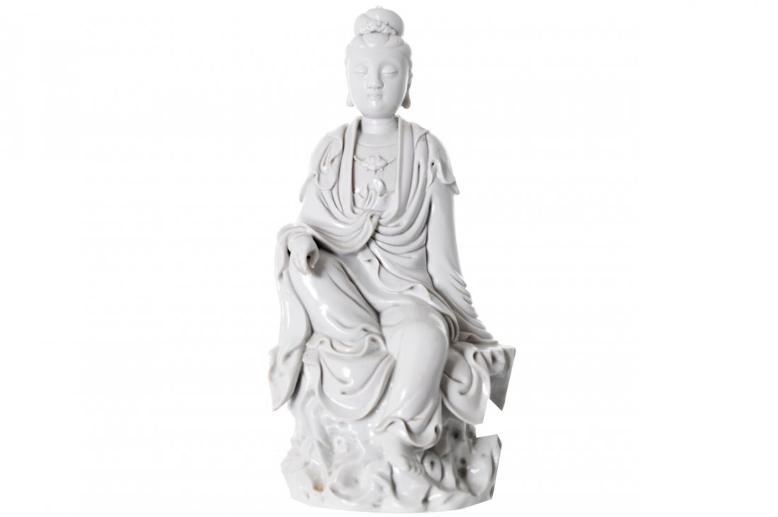 CHINESE EIGHTEENTH-CENTURY DEHUA BLANC DE CHINE FIGURE (1 of 1)