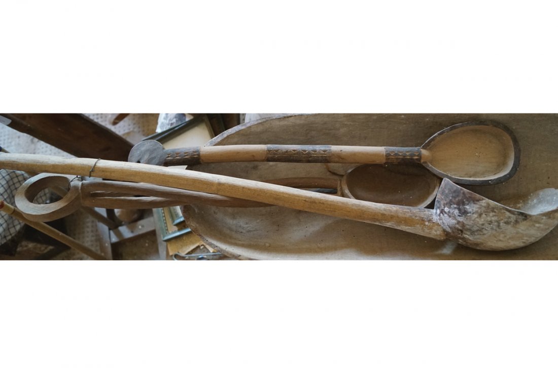 CEREMONIAL TRIBAL WOODEN SPOONS, LATE (1 of 1)