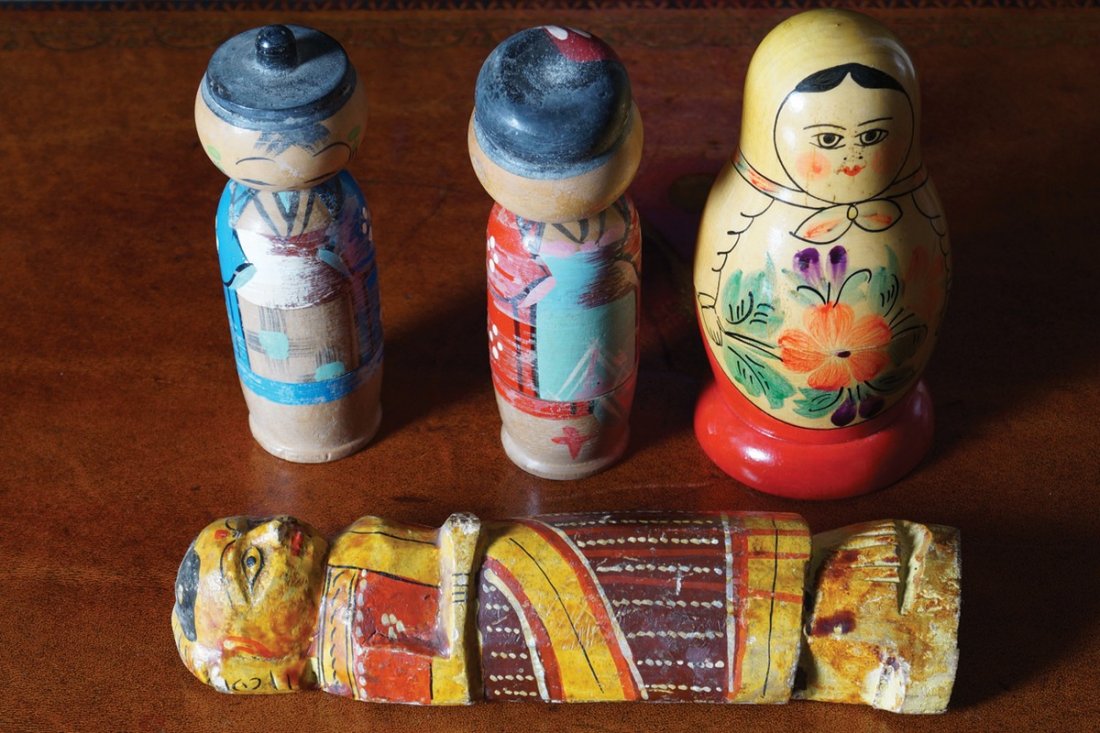 GROUP OF FOUR RUSSIAN DOLLS (1 of 1)
