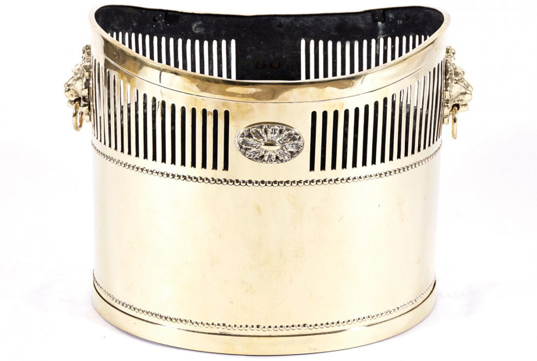 NINETEENTH-CENTURY BRASS LOG  BARREL (1 of 1)