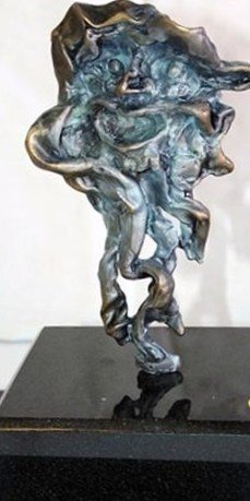 DALI "FAUN,MAN-HEAD HORNS" BRONZE SCULPTURE: DALI "FAUN,MAN -HEAD HORNS" - BRONZE SCULPTURE - SIGNED AND NUMBERED - 12 X3 X3 - MINT - RARE