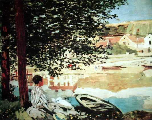 MONET "THE RIVER": MONET - "THE RIVER" - LIMITED EDITION GICLEE' ON PAPER - APPROX. 17 X 22 - AUTHENICATED WITH CERTIFICATION - FRAMED AND MATTED
