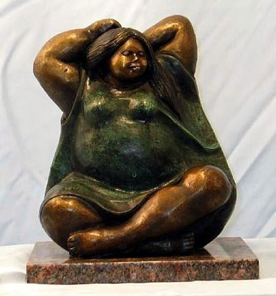 ZUNIGA "UNTITLED" BRONZE SCULPTURE: ZUNIGA "UNTITLED" BRONZE SCULPTURE - SIGNED -ESTATE - AUTHENICATED WITH CERTIFICATION - VERY WELL MAINTAINED - MINT