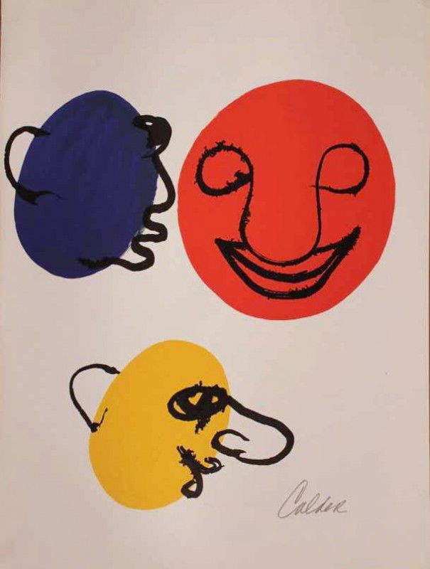 CALDER - HAND SIGNED LITHOGRAPH: CALDER - LITHOGRAPH - HAND SIGNED BY THE ARTIST - BEAUTIFULLY FRAMED - COA - APPX IMAGE SIZE 15X11 - EXCELLENT CONDITION