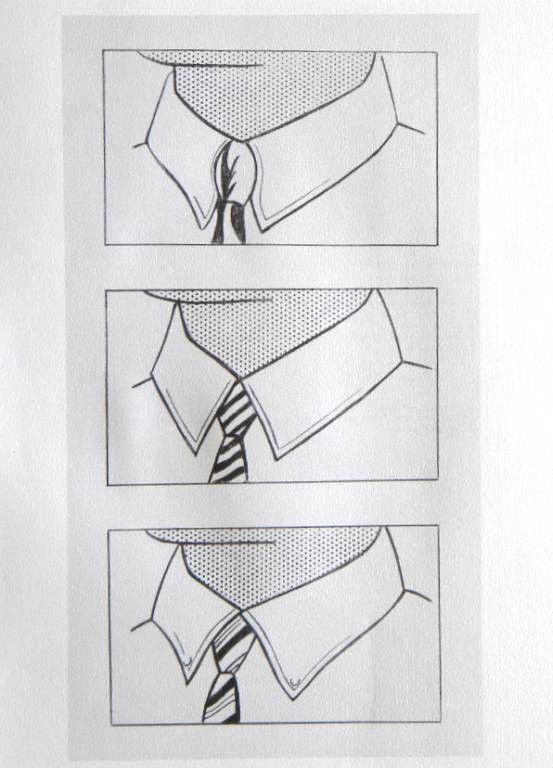 Roy Lichtenstein "Collar and Tie": Medium: lithograph . This print is from the deluxe edition of 180 on J A Dessin wove paper. Printed in 1970 by Imprimeries Reunies of Lausanne, Switzerland (from the first edition -- the quality of th