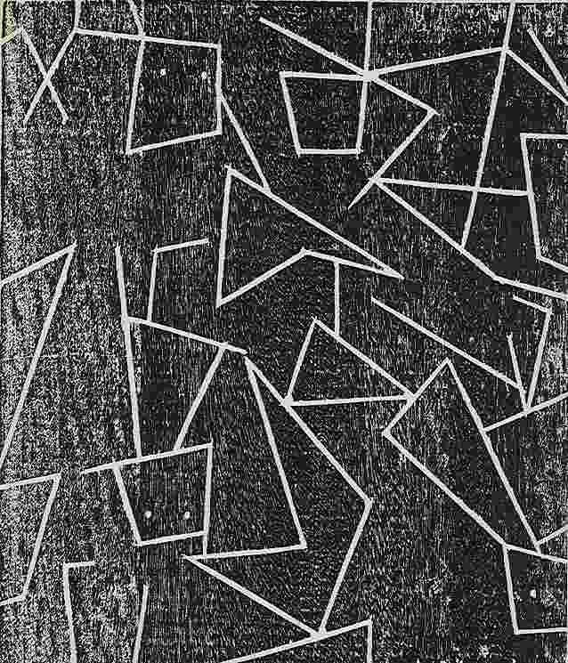 Jean Arp original woodcut, 1947: Medium: original woodcut. Printed in Paris by Mourlot and published by Pierre à Feu and Maeght Editeur for the Marcel Duchamp / André Breton project Surréalisme en 1947. Issued in a limited edition