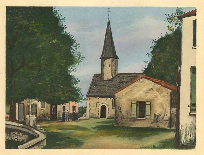 Maurice Utrillo lithograph, 1929: Maurice Utrillo lithograph, 1929 Published in Paris in 1929 by Editions des Chroniques du Jour, in an edition of 500. Image size: 6 1/4 x 8 1/2 inches (162 x 214mm). Authenicated. Framed.