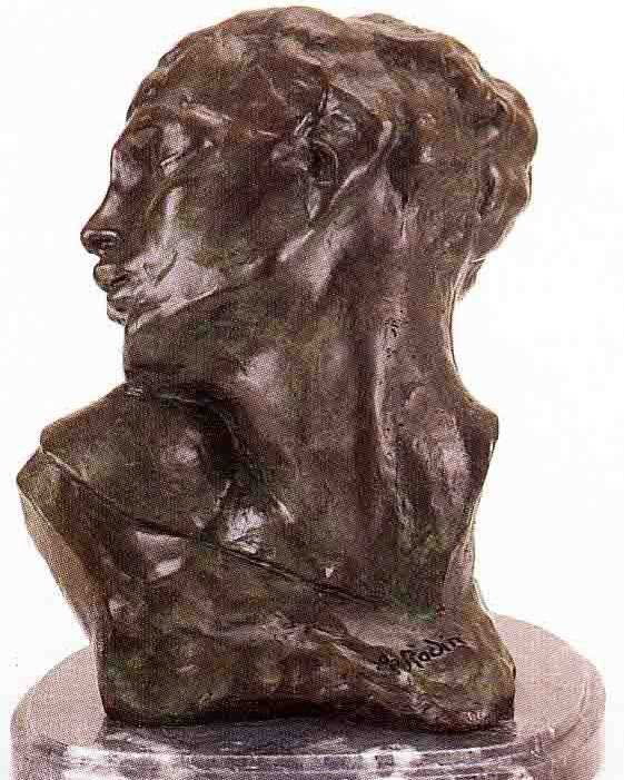 "Eve" Bronze Sculpture - Rodin: "Eve" Bronze Sculpture - Rodin - Museum Quality Verdi Finish - Mounted on Fine Italian Marble Base - Signed - Mint Condition - 14"H x 10"W - Lost Wax Cast
