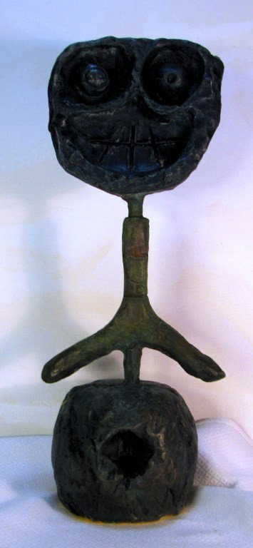 Joan Miro Lmt. Ed. Bronze Sculpture: Joan Miro Limited Edition Bronze Sculpture. With COA. Approx. size: 18x8x7.