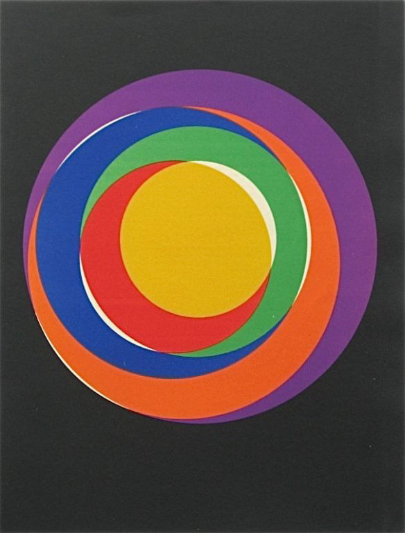 Max Bill original Lithograph "Variation 13" (1938: Max Bill original Lithograph "Variation 13" (1938) - Original lithograph. A nice impression on wove paper, published in 1938 for the very rare XXe Siecle (issue No. 4). Sheet size 12 1/2 x 9 3/8 inche