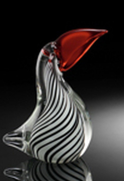 Art Glass Toucan : Beautiful Art Glass Toucan - 8"H 5"W 3.5"D - Hand Crafted