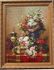 385A: "FLORAL" - ORIGINAL OIL ON CANVAS