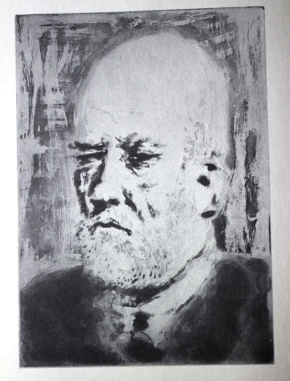 VINTAGE 1956 PICASSO LITHOGRAPH: PABLO PICASSO "PORTRAIT OF VOLLARD I" - FIRST EDITION LITHOGRAPH AFTER THE SUITE VOLLARD ETCHING - PRINTED IN 1956 - PUBLISHED BY HARRY N. ABRAMS / NEW YORK - PRINTED IN GERMANY - PROFESSIONALLY FRAME