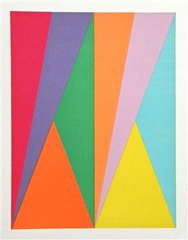 MAX BILL ORIGINAL LITHOGRAPH (1975): MAX BILL ORIGINAL LITHOGRAPH "HOMAGE TO SAN LAZZARO" (1975) - THIS IS AN ORIGINAL PRINT CONTRIBUTED BY MAX BILL IN 1975 FOR THE PORTFOLIO "SAN LAZZARO ET SES AMIS", PUBLISHED IN PARIS - A NICE IMPRESS