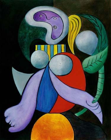 PICASSO "WOMAN WITH A FLOWER": PABLO PICASSO "WOMAN WITH A FLOWER" - NUMBERED LIMITED EDITION GICLEE' ON HEAVY ARCHIVAL WOVE PAPER - ESTATE SIGNED IN PENCIL "Collection Domaine Picasso" - UNFRAMED - MINT - 20" X 13" APPX PAGE