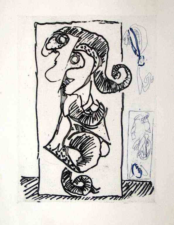 PIERRE ALECHINSKY ORIGINAL ETCHING