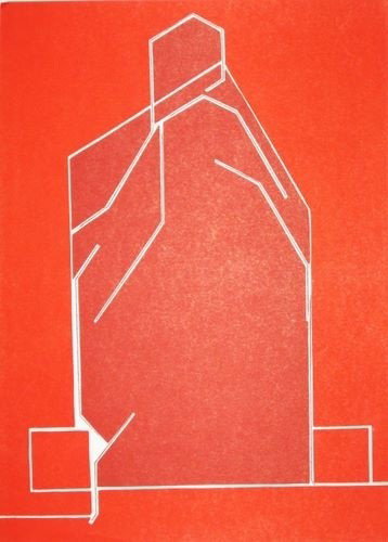 PABLO PALAZUELO ORIGINAL LITHOGRAPH, 1982: PABLO PALAZUELO ORIGINAL LITHOGRAPH, 1982. EXECUTED FOR DERRIÈRE LE MIROIR IN 1970. SHEET SIZE: 15 X 11 INCHES; - PROFESSIONALLY FRAMED & MATTED - -