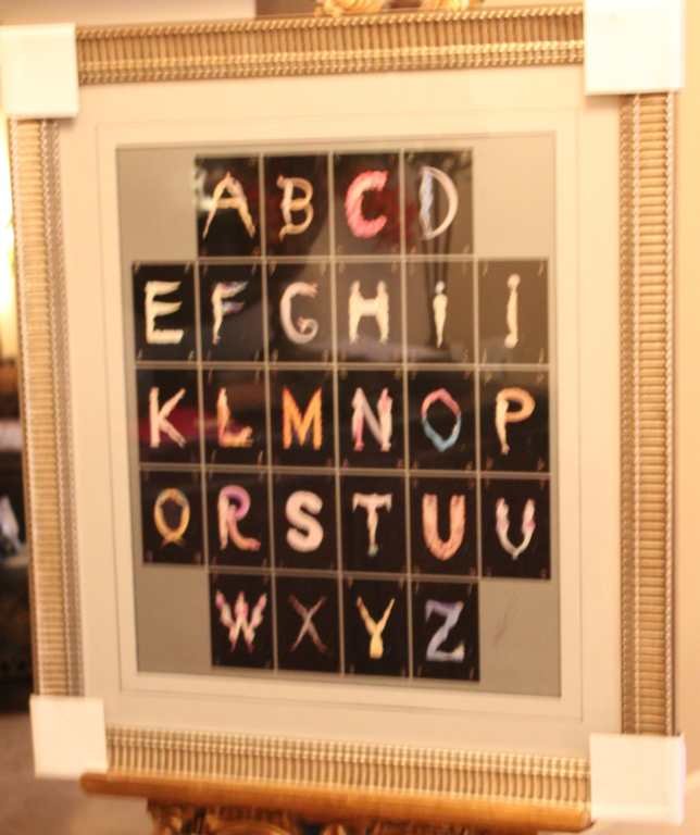 ERTE' LITHOGRAPH -HAND SIGNED: ERTE' "ALPHABET" - HAND SIGNED BY ERTE - OFFSET LITHOGRAPH - 1999 - ATELIER: R W VALENTINE - PUBLISHED BY: PARIS EDITIONS - 25" X 21" (IMAGE) - 36" X 31.75" (FRAMED) - PROFESSIONALLY FRAMED & MATTED -