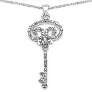 WHITE DIAMOND STERLING PENDANT: 0.25 CARAT GENUINE WHITE DIAMOND STERLING SILVER PENDANT -METAL INFORMATION: .925 STERLING SILVER WEIGHT: 3.59GMS ITEM: PENDANT TOTAL CTW: 0.25CTW FINISH: HIGH SILVER POLISH STONE INFORMATION: DIAMOND