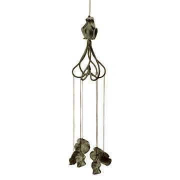 BIG BELLY FROG WIND CHIME: 23"H X 4.5"W X 4.5"D - ALUMINUM WIND CHIME